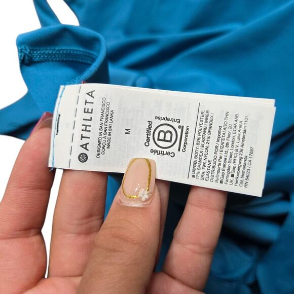 Athleta Blue Break Point Dress Size: M - Picture 8 of 8